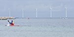 Offshore wind turbines side by side